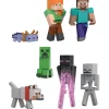 Minecraft World Builders Pack With 7 Action Figures in 3.25-inch Scale, Starter Collection