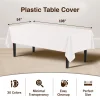White Plastic Table Cover