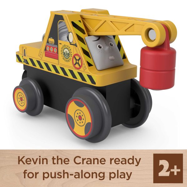 Thomas & Friends Wooden Railway Kevin the Crane Push-Along Toy