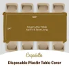 Gold Plastic Table Cover
