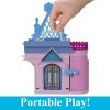 Disney Frozen Storytime Stackers Playset, Anna's Arendelle Castle Dollhouse With Small Doll