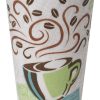 Dixie PerfecTouch 12 Oz Insulated Paper Hot Coffee Cup by GP PRO (Georgia-Pacific); Coffee Haze; 5342DX; 500 Count (25 Cups Per Sleeve; 20 Sleeves Per Case)