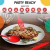 Heavy Duty Red Plastic Forks | 50 Count