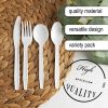 Party Bargains Disposable Cutlery set, SAPPHIRE Design, Clear Color, 360 Pieces: 180 Forks, 120 Spoons, 60 Knives