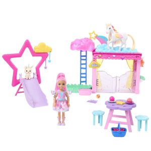 Barbie Chelsea Florist Doll & Accessories Set, Career-Themed Blonde Small Doll