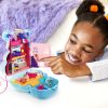 Polly Pocket Teddy Bear Purse Compact, 2 Micro Dolls, 16 Accessories, Pop & Swap Peg Feature, 4 & Up