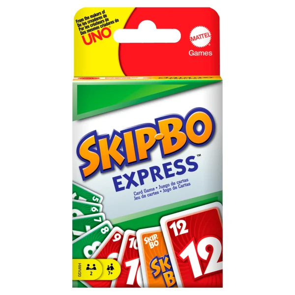 Skip-Bo Express Card Game For Kids, Adults & Family Night