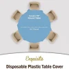 Premium Round Light Blue Table Cover