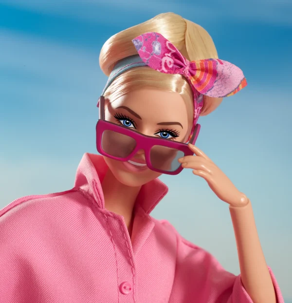 Barbie The Movie Collectible Doll, Margot Robbie As Barbie in Pink Power Jumpsuit