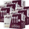 Party Bargains Disposable Cutlery set, SAPPHIRE Design, Clear Color, 360 Pieces: 180 Forks, 120 Spoons, 60 Knives