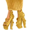 Monster High Howliday Winter Edition Cleo De Nile Collectible Doll in Golden Gown With Fringe Shawl