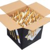 Supernal 60 Pack Pre Rolled Napkins with Gold Plastic Silverware, Premium Disposable Gold Wrapped Cutlery Set Includes: 60 Forks 60 Knives 60 Spoons 60 Napkin for Party