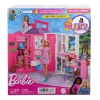 Barbie Getaway House, Doll House Playset With 4 Play Areas And 11 Decor Accessories