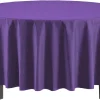 Premium Round Purple Table Cover
