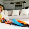 Disney And Pixar Cars Glow Racers Launch & Criss-Cross Playset With 2 Glow-In-the-Dark Vehicles