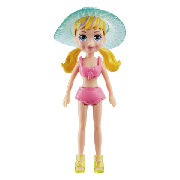 Polly Pocket 2 Dolls And 25 Accessories, Watermelon-Scented Fruity Pool Fun Fashion Pack
