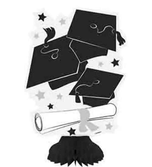 Graduation Mini 8 inch Honeycomb Decorations 3ct