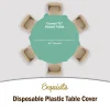 Premium Round Light Mint Table Cover
