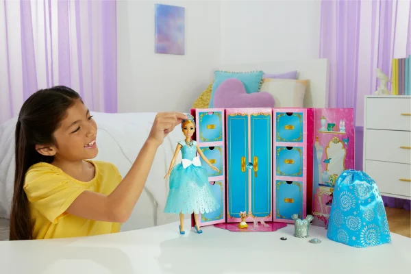 Disney Princess Toys, Fashion Surprise Cinderella Doll And Accessories