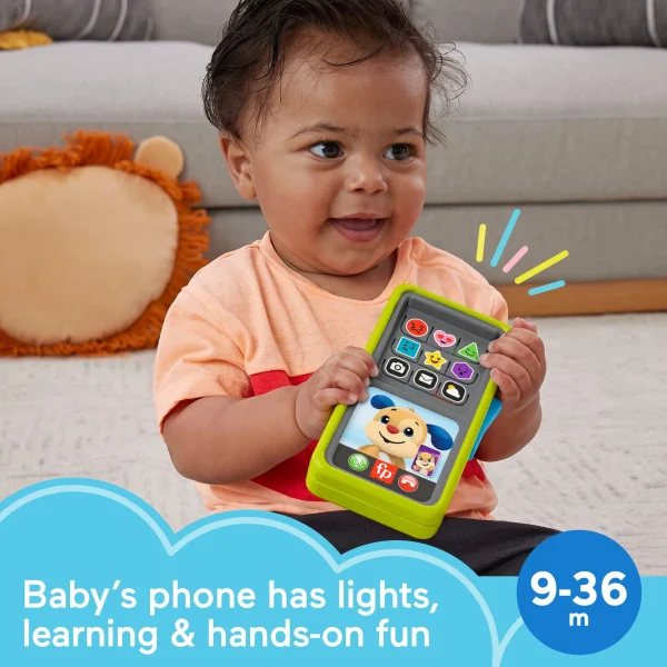 Fisher-Price Laugh & Learn 2-In-1 Slide To Learn Smartphone Musical Toy For Baby & Toddler