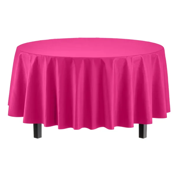 Round Hot Pink Table Cover