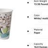 Dixie PerfecTouch 12 Oz Insulated Paper Hot Coffee Cup by GP PRO (Georgia-Pacific); Coffee Haze; 5342DX; 500 Count (25 Cups Per Sleeve; 20 Sleeves Per Case)