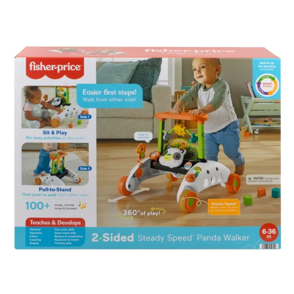 Fisher-Price 2-Sided Steady Speed Panda Walker