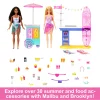 Barbie Beach Boardwalk Playset With Barbie “Brooklyn” & “Malibu” Dolls, 2 Stands & 30+ Accessories