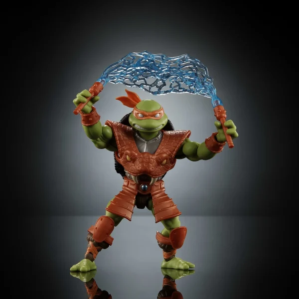 Masters Universe Origins Turtles Grayskull Michelangelo Action Figure, Reptile Wars Tmnt MOTU Toy