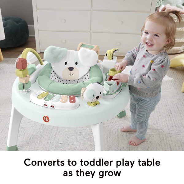 Fisher-Price 3-in-1 Baby Activity Center With Lights & Sounds, Play Mat, Toddler Toy, Snugapuppy