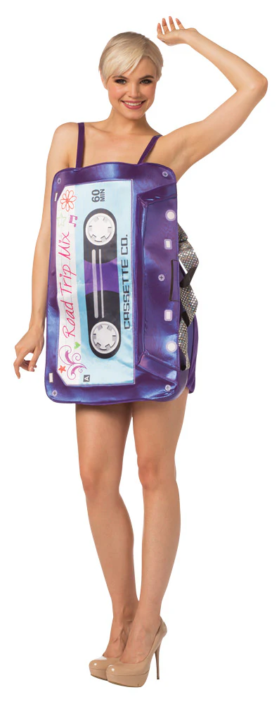 Retro Mix Tape Mini Dress