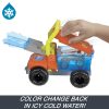 Hot Wheels Monster Trucks Arena Smashers Color Shifters 5-Alarm Rescue Playset, Fire Truck Crash Toy