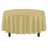 Round Light Yellow Table Cover