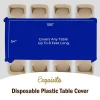 Dark Blue Plastic Table Cover