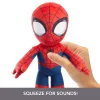 Marvel Plush Talkers Spider-Man Soft Toy, 11.75-inch Collectible Figure With Sounds & Phrases