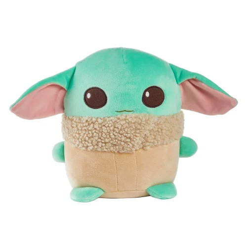 Star Wars Cuutopia Plush Grogu, 10-In  Soft Rounded Pillow Doll, Collectible Superhero Stuffed Animal