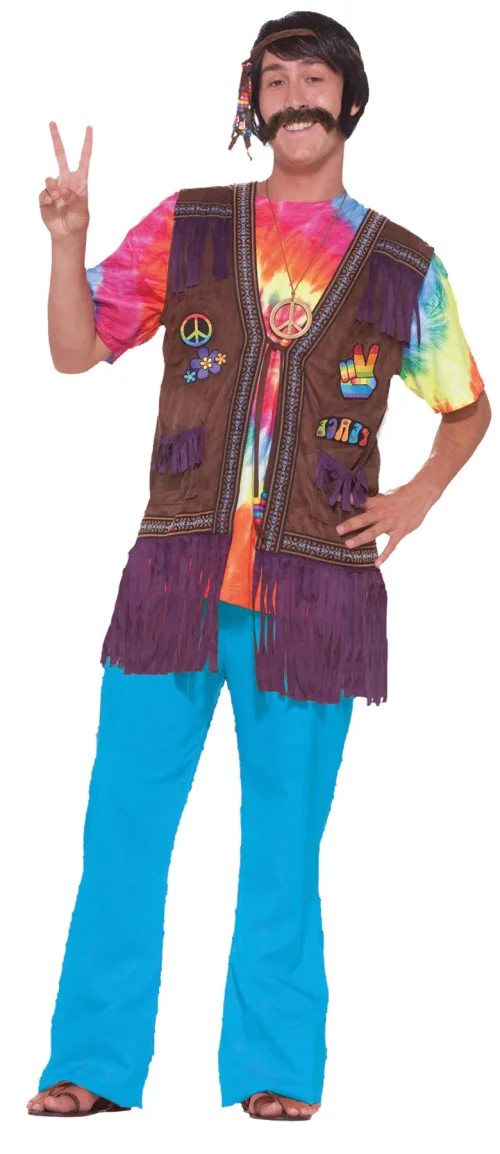 Hippie Peace Vest - Channel Your Inner 60s Spirit! ✌️🌸