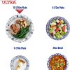 Dixie Ultra Paper Plates, 10 1/16 inch, Dinner Size Printed Disposable Plate, 172 Count (4 Packs of 43 Plates), Packaging and Design May Vary