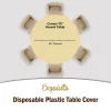 Round Light Yellow Table Cover