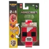 Minecraft Flippin’ Figs Figures Collection, 2-In-1 Fidget Play, 3.75-in Scale & Pixelated Design (Characters May Vary)
