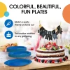 7 In. Dark Blue Paper Plates - 50 Ct.