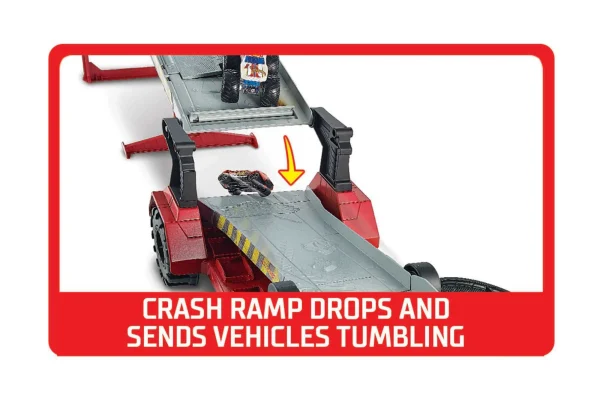 Hot Wheels Monster Trucks Downhill Race & Go Play Set