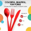 Heavy Duty Red Plastic Forks | 50 Count