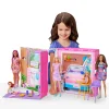 Barbie Getaway House, Doll House Playset With 4 Play Areas And 11 Decor Accessories