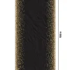 Celebrate Printed Table Cover 54" x 108" Black/Gold