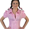 Checkered Body Shirt Pink/White - Perfectly Plaid for Any Occasion! 🌸🏁