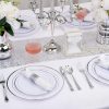 Supernal 60 Pack Pre Rolled Napkins with Gold Plastic Silverware, Premium Disposable Gold Wrapped Cutlery Set Includes: 60 Forks 60 Knives 60 Spoons 60 Napkin for Party