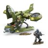 MEGA Halo UNSC Hornet Recon AIrcraft Building Toy With 2 Micro Action Figures (293 Pcs)
