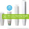 Dixie PerfecTouch 12 Oz Insulated Paper Hot Coffee Cup by GP PRO (Georgia-Pacific); Coffee Haze; 5342DX; 500 Count (25 Cups Per Sleeve; 20 Sleeves Per Case)