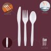 Party Bargains Disposable Cutlery set, SAPPHIRE Design, Clear Color, 360 Pieces: 180 Forks, 120 Spoons, 60 Knives